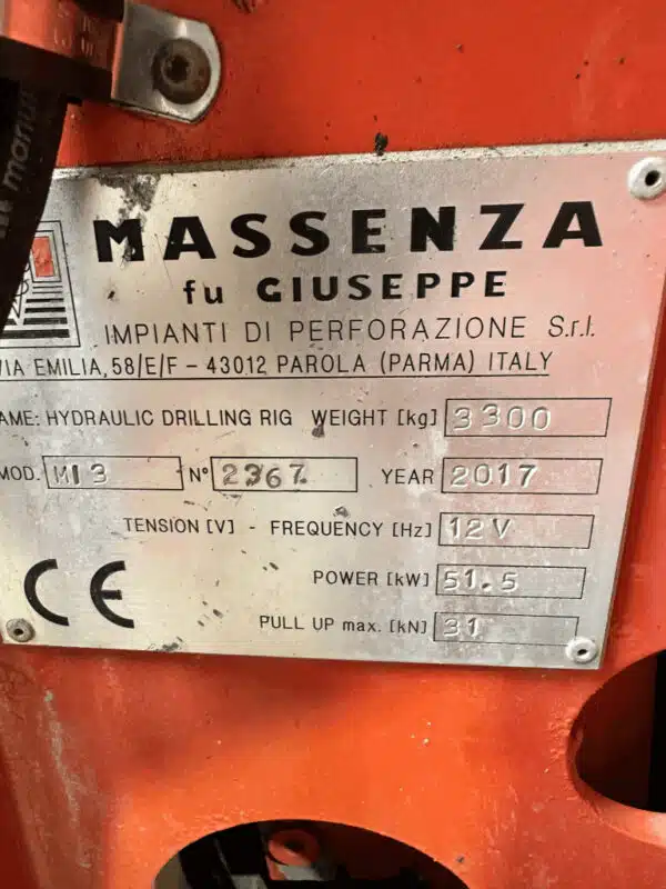 Mazzenza Mi-3 Geotech Drill