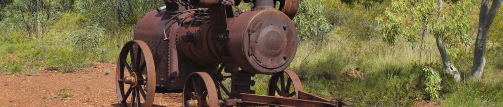 old mining equipment in Tennant Creek, Australia
